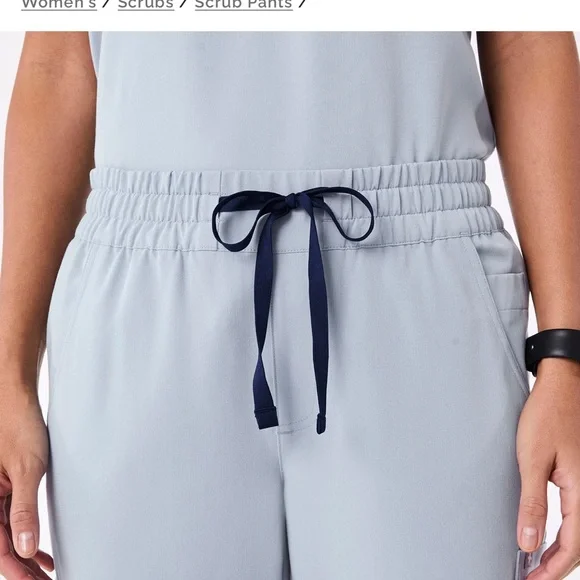 FIGS Women's Uman Relaxed Jogger Scrub Pants Dusty Blue Small, Regular - Picture 5 of 12